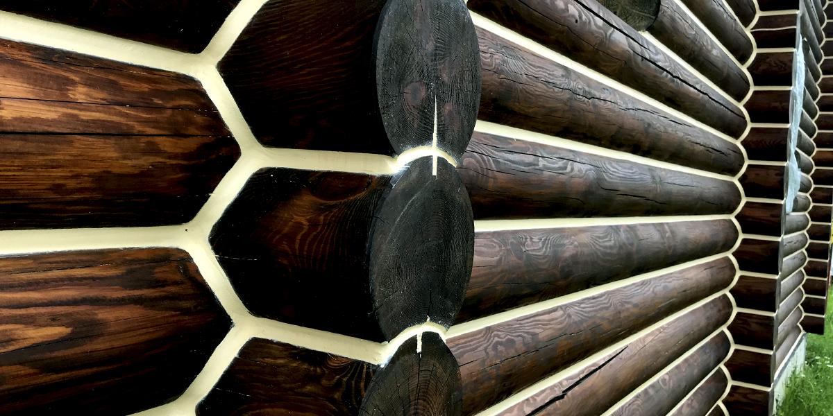 Теплый шов - герметизация швов деревянной бани
